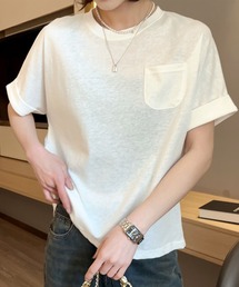 【Banico】シンプルポケット付きTシャツ (SS)