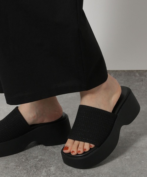 LAKOLE(ラコレ)の「カットドロストワイドパンツ / 412653(その他パンツ・レディース・ブラック/グレー・FREE)」の19枚目の写真