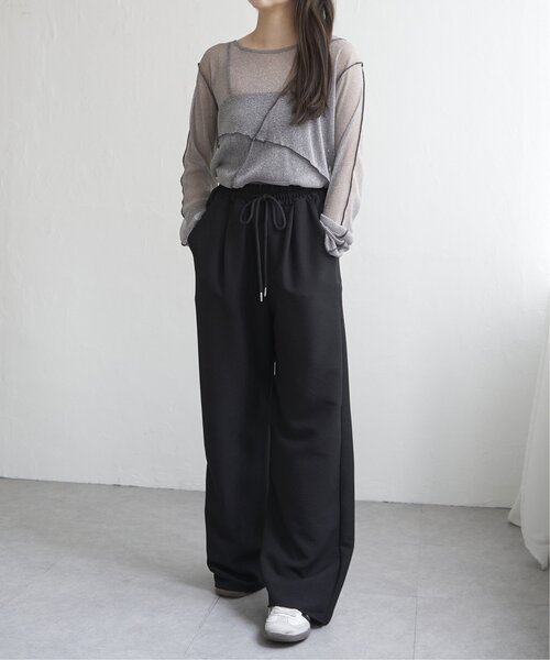 VENCEEXCHANGE（ヴァンスエクスチェンジ）の「イージーパンツ（その他パンツ・レディース・ブラック/ネイビー/ブルー/グレイッシュベージュ・FREE）」の9枚目の写真