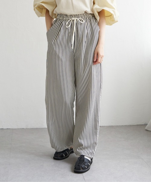 VENCEEXCHANGE（ヴァンスエクスチェンジ）の「イージーパンツ（その他パンツ・レディース・ブラック/ネイビー/ブルー/グレイッシュベージュ・FREE）」の3枚目の写真