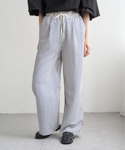 VENCEEXCHANGE（ヴァンスエクスチェンジ）の「イージーパンツ（その他パンツ・レディース・ブラック/ネイビー/ブルー/グレイッシュベージュ・FREE）」の4枚目の写真