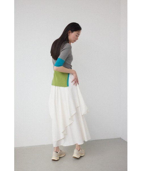 PLUS(プラス)の「【PLUS】コンビネーションレイヤードスカート(スカート・レディース・ホワイト/ブラック・SMALL/MEDIUM)」の20枚目の写真