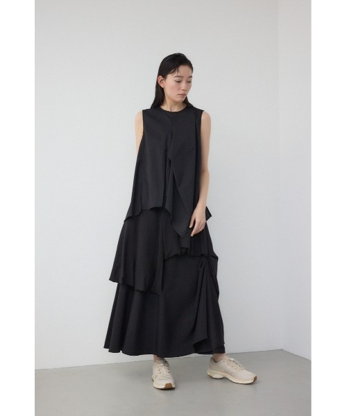 PLUS(プラス)の「【PLUS】コンビネーションレイヤードスカート(スカート・レディース・ホワイト/ブラック・SMALL/MEDIUM)」の5枚目の写真