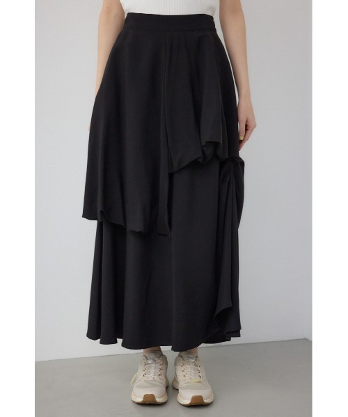 PLUS(プラス)の「【PLUS】コンビネーションレイヤードスカート(スカート・レディース・ホワイト/ブラック・SMALL/MEDIUM)」の7枚目の写真