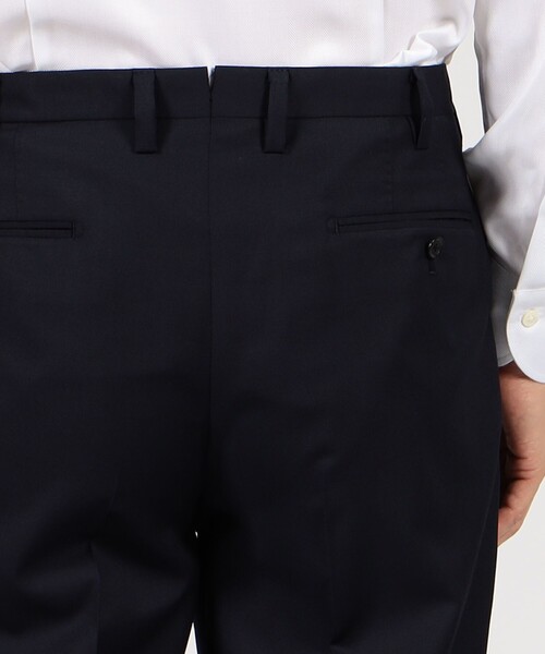 TOMORROWLAND (トゥモローランド)の「ウールツイル 2プリーツスリムスラックス HORIZON TWILL E.Zegna(スラックス・メンズ・ネイビー/ブラック・52/50/48/46/44/42/54)」の7枚目の写真