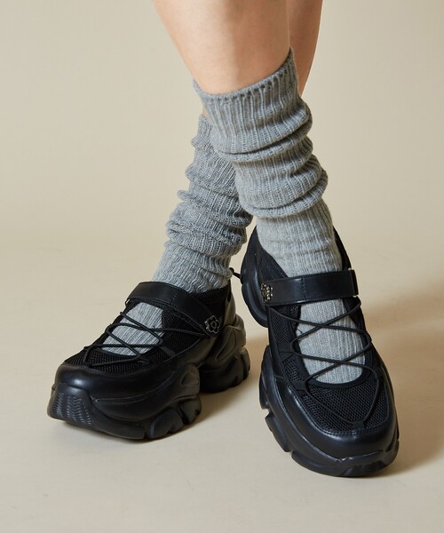MARY QUANT×PUBLUXクロスコード バレエ スニーカー MARY QUANT × PUBLUX/マリークワント クロスコード バレエ