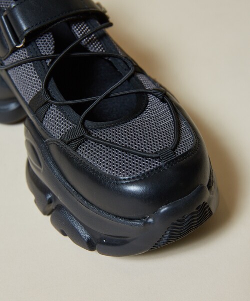 MARY QUANT×PUBLUXクロスコード バレエ スニーカー MARY QUANT × PUBLUX/マリークワント クロスコード バレエ