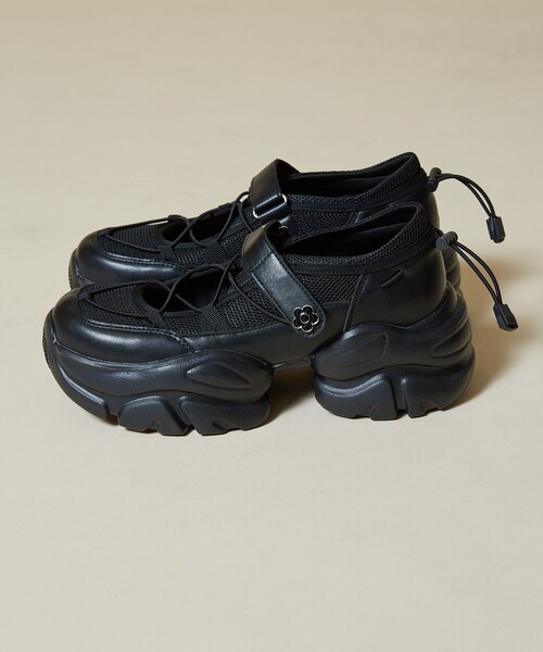 MARY QUANT×PUBLUXクロスコード バレエ スニーカー MARY QUANT × PUBLUX/マリークワント クロスコード バレエ