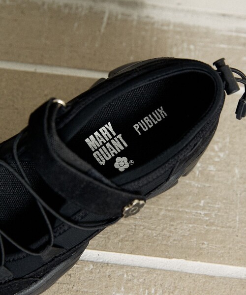 MARY QUANT × PUBLUX/マリークワント クロスコード バレエ スニーカー