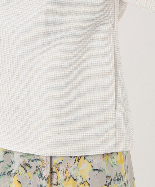 K.T KIYOKO TAKASE（キヨコタカセ）の「Ｗフェイスジャージー ノーカラージャケット（ノーカラージャケット・レディース・サックスブルー・9号）」の15枚目の写真