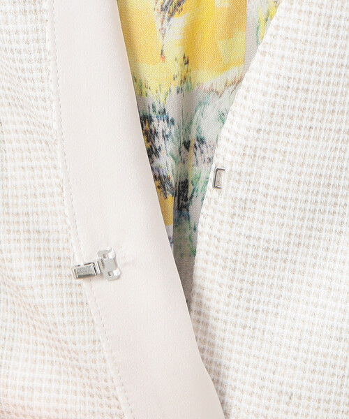 K.T KIYOKO TAKASE（キヨコタカセ）の「Ｗフェイスジャージー ノーカラージャケット（ノーカラージャケット・レディース・サックスブルー・9号）」の18枚目の写真