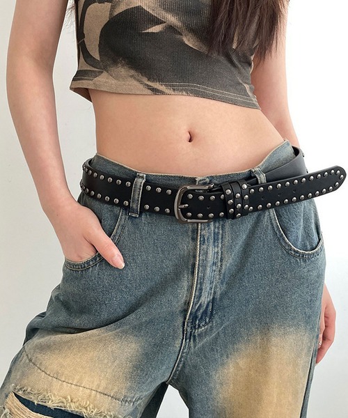 HALEY PESCA/Y2K スタッズバックルベルト（ベルト）｜HALEY PESCA
