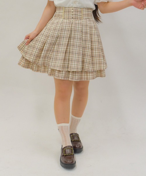 axes femme（アクシーズファム）の「ハイウエストフレアミニスカート（その他パンツ・レディース・ブラック/ブルー/ネイビー/ベージュ・FREE）」の2枚目の写真