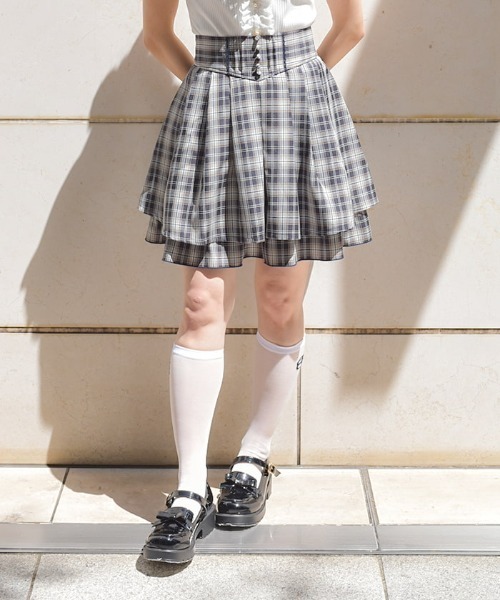 axes femme（アクシーズファム）の「ハイウエストフレアミニスカート（その他パンツ・レディース・ブラック/ブルー/ネイビー/ベージュ・FREE）」の5枚目の写真