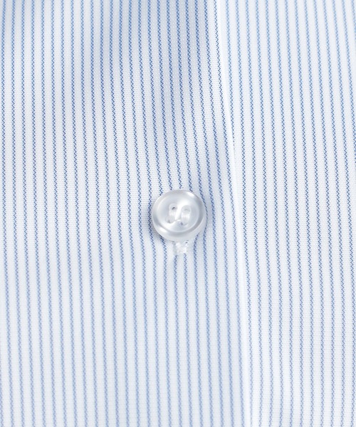 GALLORIA(ギャローリア)の「【キレメクシリーズ】さらっと快適・着心地楽々 スキッパーシャツ(シャツ/ブラウス・レディース・スモークピンク/ホワイト×ネイビー/ホワイト×ブルー/ブラック・M/L/LL/S)」の7枚目の写真