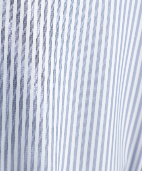 GALLORIA(ギャローリア)の「【キレメクシリーズ】さらっと快適・着心地楽々 スキッパーシャツ(シャツ/ブラウス・レディース・スモークピンク/ホワイト×ネイビー/ホワイト×ブルー/ブラック・M/L/LL/S)」の12枚目の写真