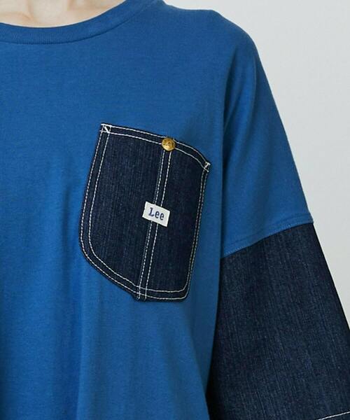 FRAPBOIS（フラボア）の「Lee×FRAPBOIS カットワンピース（ワンピース・レディース・ブルー/ブラック・FREE）」の9枚目の写真