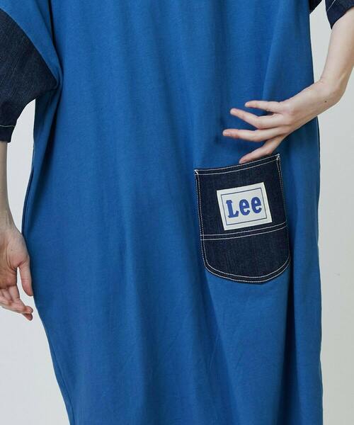 FRAPBOIS（フラボア）の「Lee×FRAPBOIS カットワンピース（ワンピース・レディース・ブルー/ブラック・FREE）」の10枚目の写真