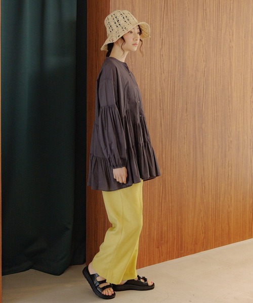 niko and...（ニコアンド）の「オリジナルペーパー透かし編みハット（ハット・レディース・ナチュラル/オフホワイト・FREE）」の10枚目の写真