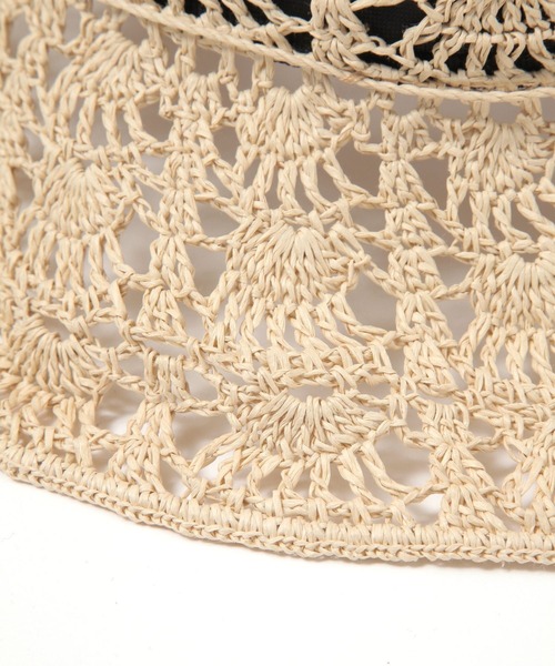 niko and...（ニコアンド）の「オリジナルペーパー透かし編みハット（ハット・レディース・ナチュラル/オフホワイト・FREE）」の17枚目の写真