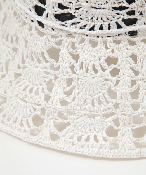niko and...（ニコアンド）の「オリジナルペーパー透かし編みハット（ハット・レディース・ナチュラル/オフホワイト・FREE）」の20枚目の写真
