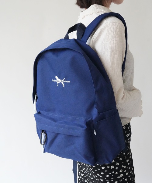 RiNc (リンク)の「【 Labrador Retriever / ラブラドールレトリバー 】 ラブラ シンプル バックパック(バックパック/リュック・レディース・ブラック/ベージュ/ネイビー・FREE)」の3枚目の写真