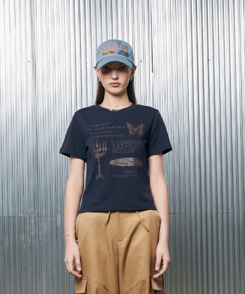 LARTIGENT(ラーティゼン)の「L2 LARTIGENT T-SHIRT(Tシャツ/カットソー・レディース・ネイビー・FREE)」の4枚目の写真