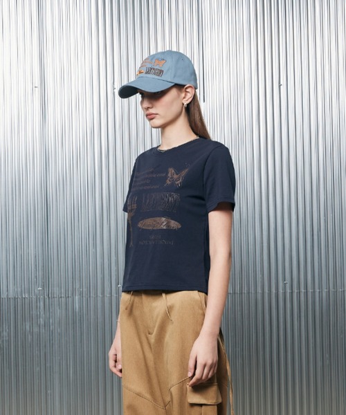 LARTIGENT(ラーティゼン)の「L2 LARTIGENT T-SHIRT(Tシャツ/カットソー・レディース・ネイビー・FREE)」の5枚目の写真
