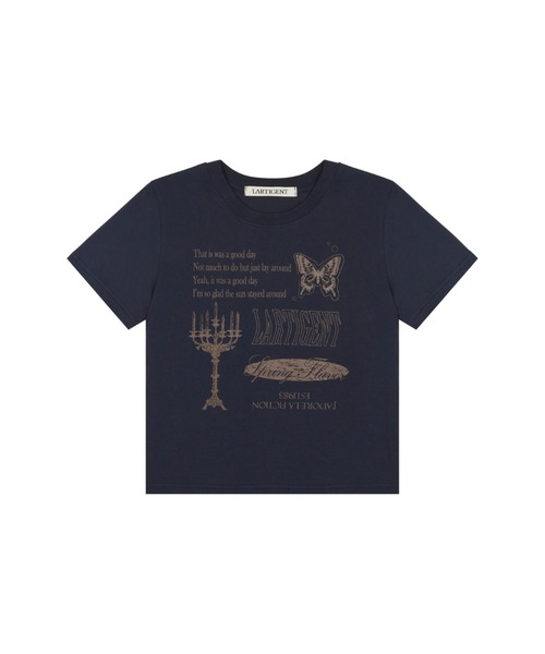 LARTIGENT(ラーティゼン)の「L2 LARTIGENT T-SHIRT(Tシャツ/カットソー・レディース・ネイビー・FREE)」の7枚目の写真