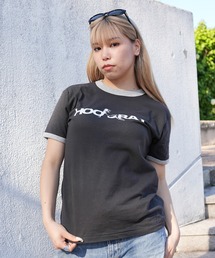 BASIS（ベイシス）の「ENAコラボTシャツ リンガーロゴtシャツ 綿100% リンガーT カットソー 半袖（Tシャツ/カットソー）」