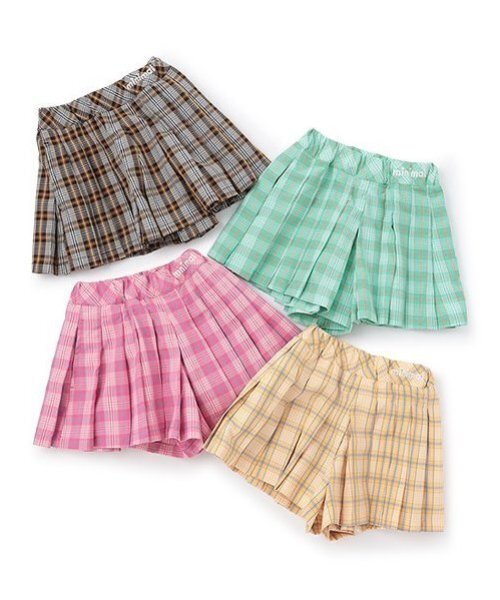 minimal（ミニマル）の「チェックプリーツキュロット（スカート・キッズ・オレンジ/ピンク/ターコイズブルー/ブラック・130cm/140cm/90cm/100cm/120cm/110cm）」の13枚目の写真