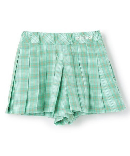 minimal（ミニマル）の「チェックプリーツキュロット（スカート・キッズ・オレンジ/ピンク/ターコイズブルー/ブラック・130cm/140cm/90cm/100cm/120cm/110cm）」の14枚目の写真