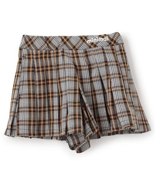 minimal（ミニマル）の「チェックプリーツキュロット（スカート・キッズ・オレンジ/ピンク/ターコイズブルー/ブラック・130cm/140cm/90cm/100cm/120cm/110cm）」の15枚目の写真