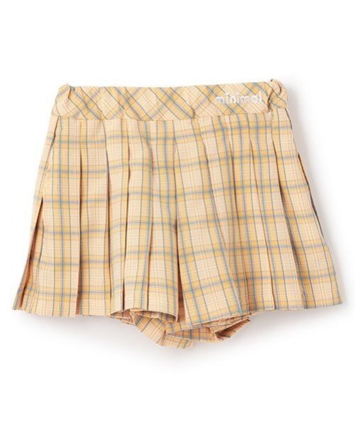 minimal（ミニマル）の「チェックプリーツキュロット（スカート・キッズ・オレンジ/ピンク/ターコイズブルー/ブラック・130cm/140cm/90cm/100cm/120cm/110cm）」の16枚目の写真