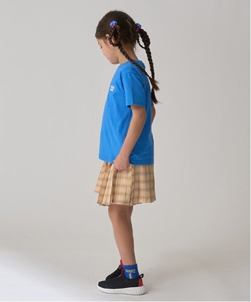 minimal（ミニマル）の「チェックプリーツキュロット（スカート・キッズ・オレンジ/ピンク/ターコイズブルー/ブラック・130cm/140cm/90cm/100cm/120cm/110cm）」の20枚目の写真