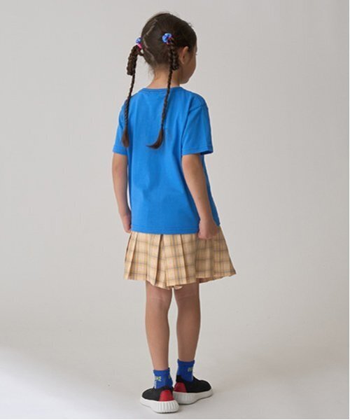 minimal（ミニマル）の「チェックプリーツキュロット（スカート・キッズ・オレンジ/ピンク/ターコイズブルー/ブラック・130cm/140cm/90cm/100cm/120cm/110cm）」の21枚目の写真