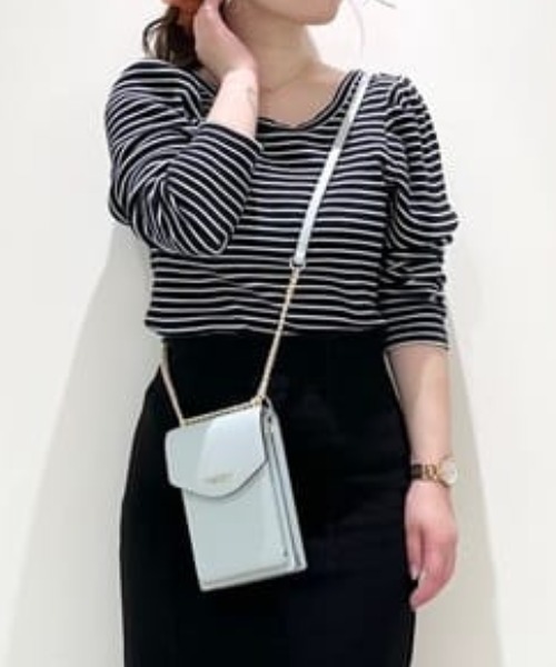 Samantha Thavasa Petit Choice(サマンサタバサ プチチョイス)の「マルチケース付き スマホショルダー(ショルダーバッグ・レディース・ベージュ/ブラック/ピンク/ライトブルー・FREE)」の3枚目の写真