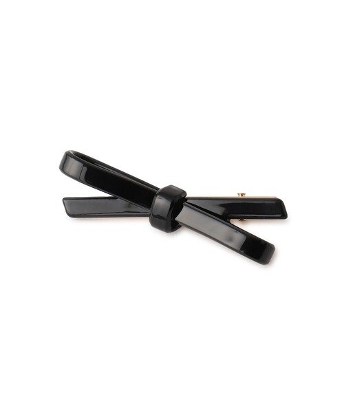 ROPE' PICNIC（ロペピクニック）の「スリムリボンヘアクリップ（バレッタ/ヘアクリップ・レディース・ブラック/オフホワイト/レッド・FREE）」の4枚目の写真