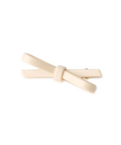 ROPE' PICNIC（ロペピクニック）の「スリムリボンヘアクリップ（バレッタ/ヘアクリップ・レディース・ブラック/オフホワイト/レッド・FREE）」の7枚目の写真