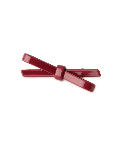 ROPE' PICNIC（ロペピクニック）の「スリムリボンヘアクリップ（バレッタ/ヘアクリップ・レディース・ブラック/オフホワイト/レッド・FREE）」の8枚目の写真