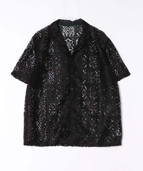 JOHNNY WOLF（ジョニーウルフ）の「ALCYONE レース ルーズ 半袖シャツ（シャツ/ブラウス・メンズ・ホワイト/ブラック・S/L/M）」の17枚目の写真