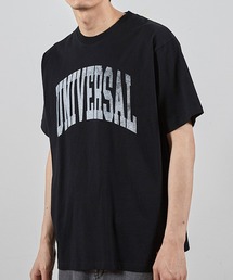 RATTLE TRAP | ユニバーサルオーバーオール別注ビンテージ加工プリントTシャツ(Tシャツ/カットソー)