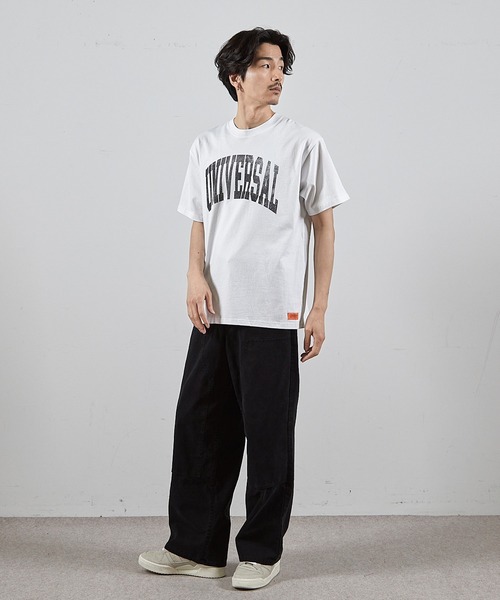 RATTLE TRAP(ラトルトラップ)の「ユニバーサルオーバーオール別注ビンテージ加工プリントTシャツ(Tシャツ/カットソー・メンズ・ホワイト/ブラック・LL/L/M/S)」の11枚目の写真
