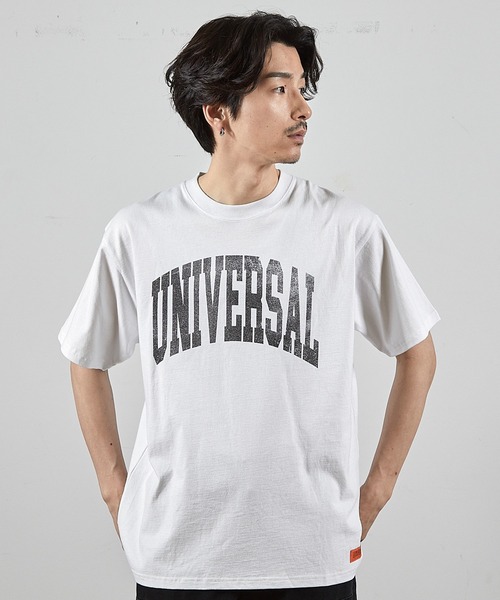 RATTLE TRAP(ラトルトラップ)の「ユニバーサルオーバーオール別注ビンテージ加工プリントTシャツ(Tシャツ/カットソー・メンズ・ホワイト/ブラック・LL/L/M/S)」の15枚目の写真