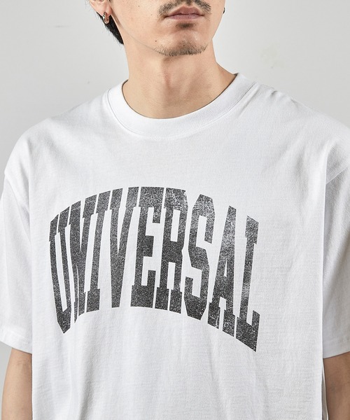 RATTLE TRAP(ラトルトラップ)の「ユニバーサルオーバーオール別注ビンテージ加工プリントTシャツ(Tシャツ/カットソー・メンズ・ホワイト/ブラック・LL/L/M/S)」の17枚目の写真