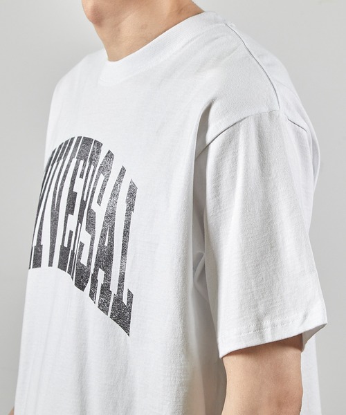 RATTLE TRAP(ラトルトラップ)の「ユニバーサルオーバーオール別注ビンテージ加工プリントTシャツ(Tシャツ/カットソー・メンズ・ホワイト/ブラック・LL/L/M/S)」の18枚目の写真