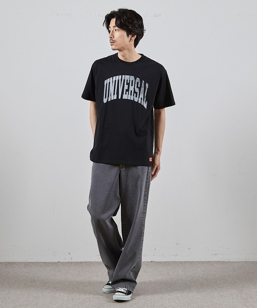 RATTLE TRAP(ラトルトラップ)の「ユニバーサルオーバーオール別注ビンテージ加工プリントTシャツ(Tシャツ/カットソー・メンズ・ホワイト/ブラック・LL/L/M/S)」の22枚目の写真