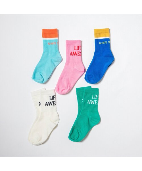 BREEZE(ブリーズ)の「【WEB限定】ロゴソックス(ソックス/靴下・キッズ・ミント/グリーン/ピンク/ブルー/オフホワイト・15 /18/21)」の12枚目の写真