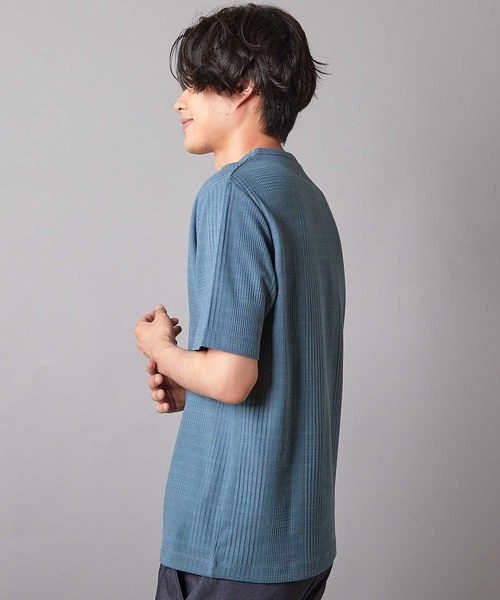 リンクスジャガード キーネックTシャツ MEN'S BIGI｜リンクスジャガード キーネックTシャツ | Rakuten