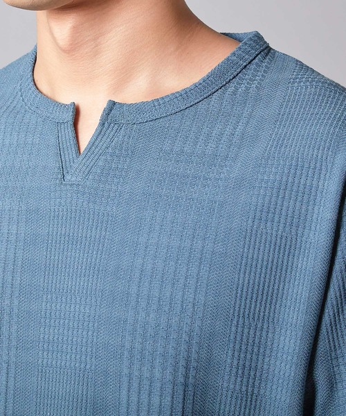 リンクスジャガード キーネックTシャツ MEN'S BIGI｜リンクスジャガード キーネックTシャツ | Rakuten